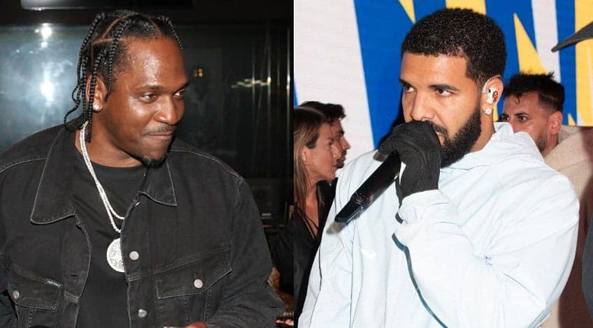 Old Drake and Pusha T Smoke Slides Into Chat After Recent Epstein Revelations