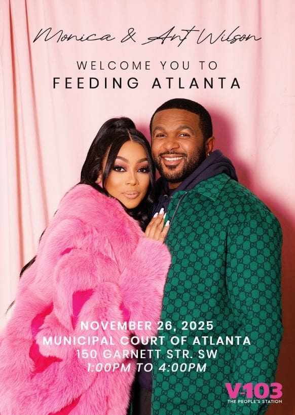 Monica and Ant Wilson Partner With V-103 to Feed Atlanta This Thanksgiving
